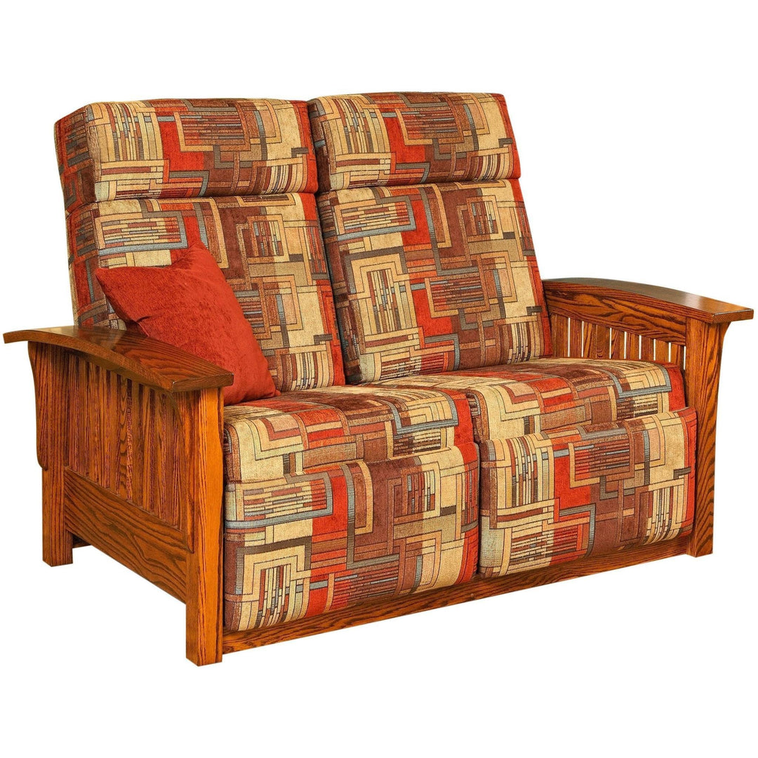 QW Amish Mission Wall Hugger Reclining Loveseat