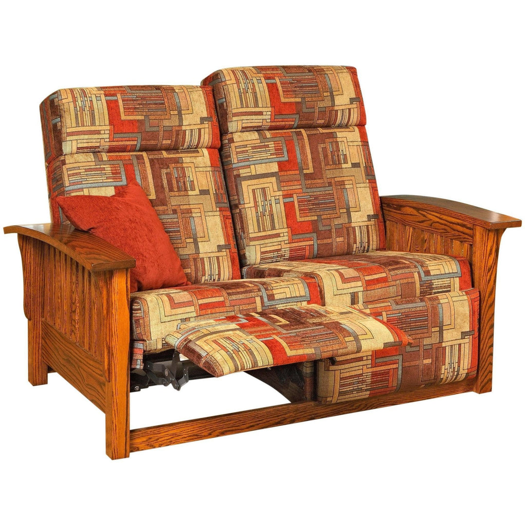 QW Amish Mission Wall Hugger Reclining Loveseat