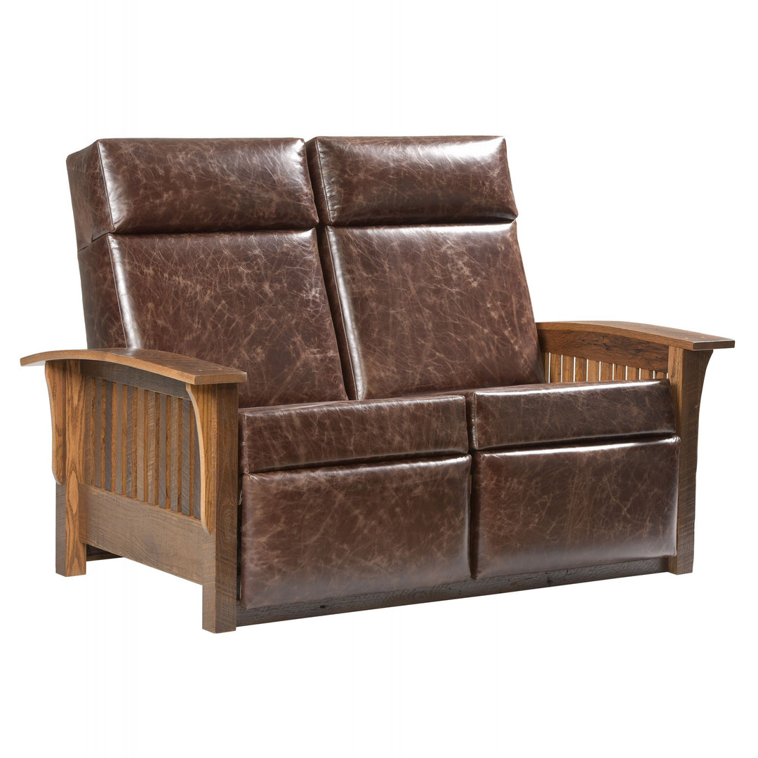 QW Amish Mission Wall Hugger Reclining Loveseat