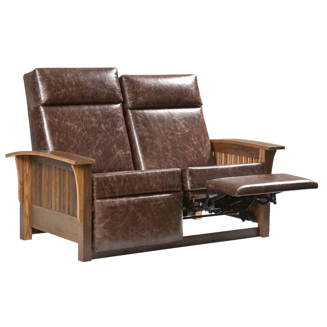 QW Amish Mission Wall Hugger Reclining Loveseat