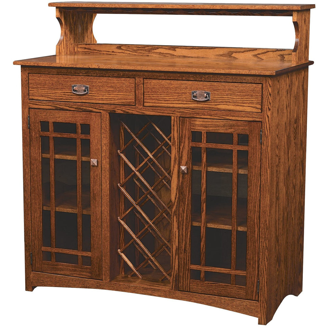 QW Amish Mission Wine Cabinet