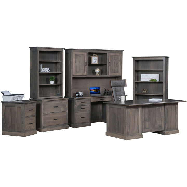 QW Amish Modern Desk with Optional Hutch