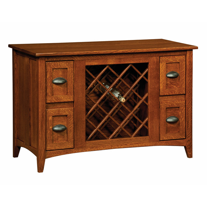 QW Amish Monroe Wine Cabinet