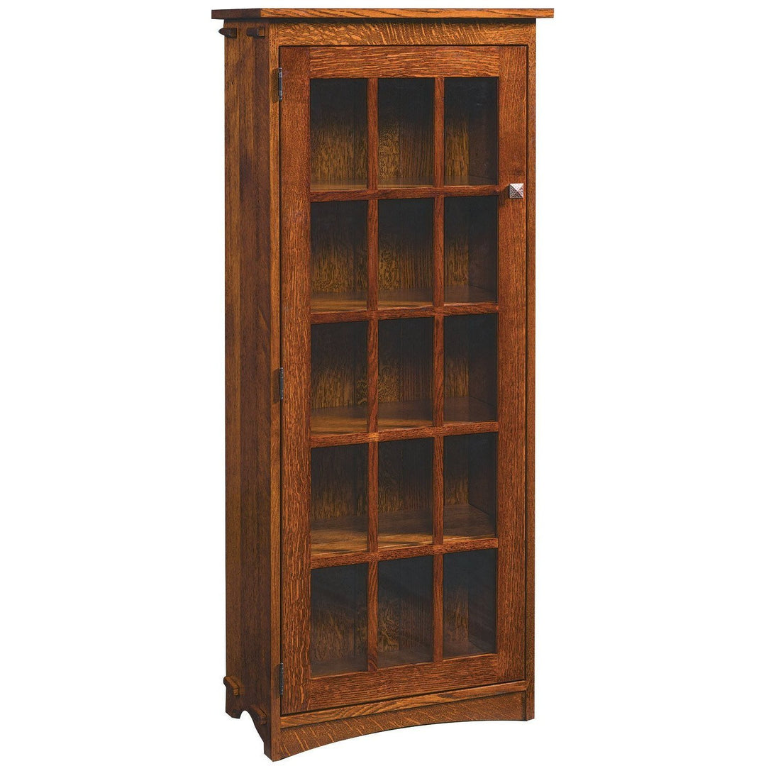 QW Amish Mullion Mission Bookcase