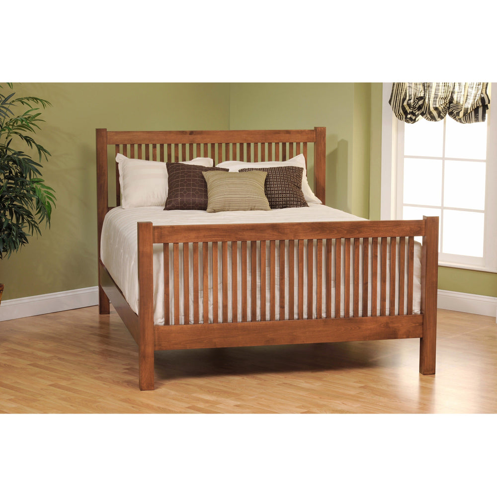 QW Amish Old Mission Slat Bed VSLE-OLDMISSIONSLAT34"FTBD