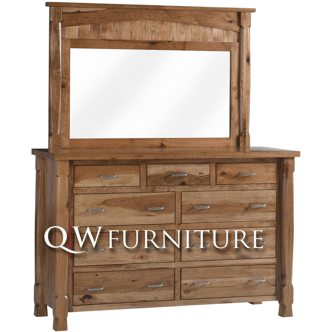 QW Amish Ouray Lodge Dresser with Mirror Option