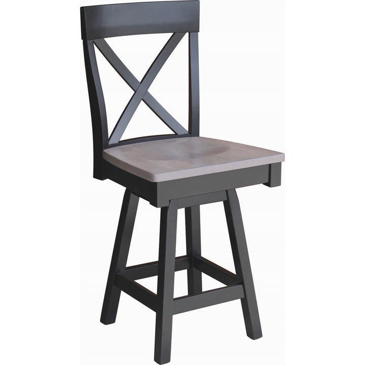 QW Amish Portland Swivel Bar Chair