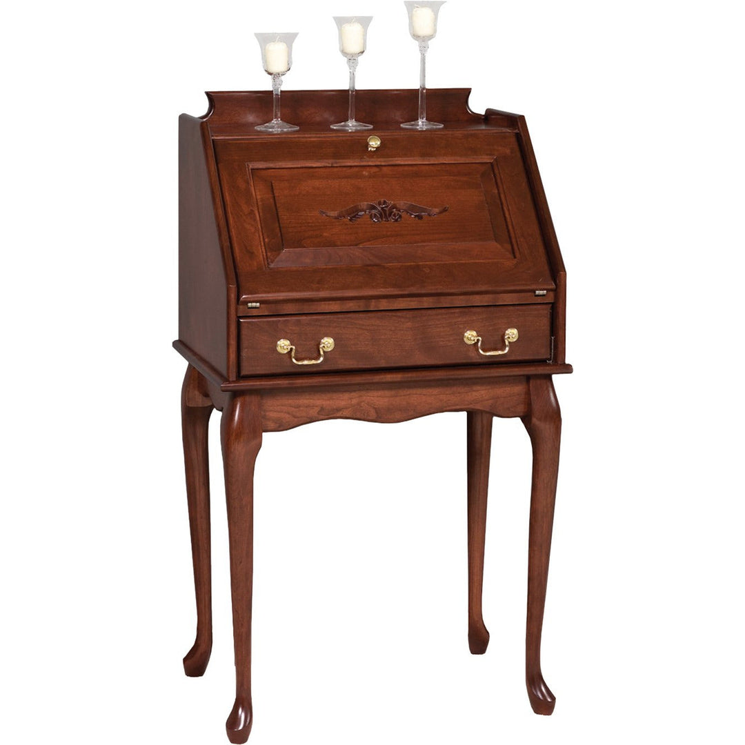 QW Amish Queen Anne Secretary Desk