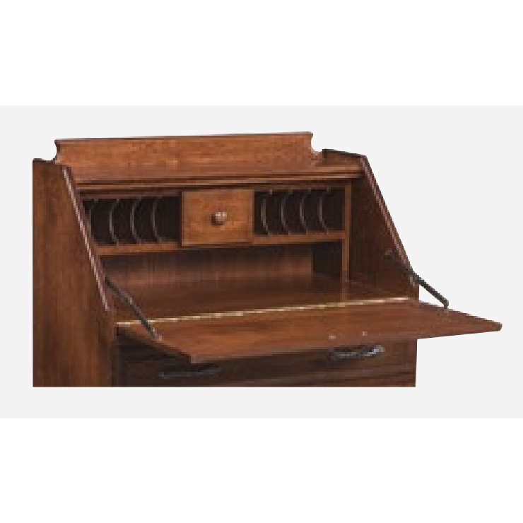 QW Amish Queen Anne Secretary Desk