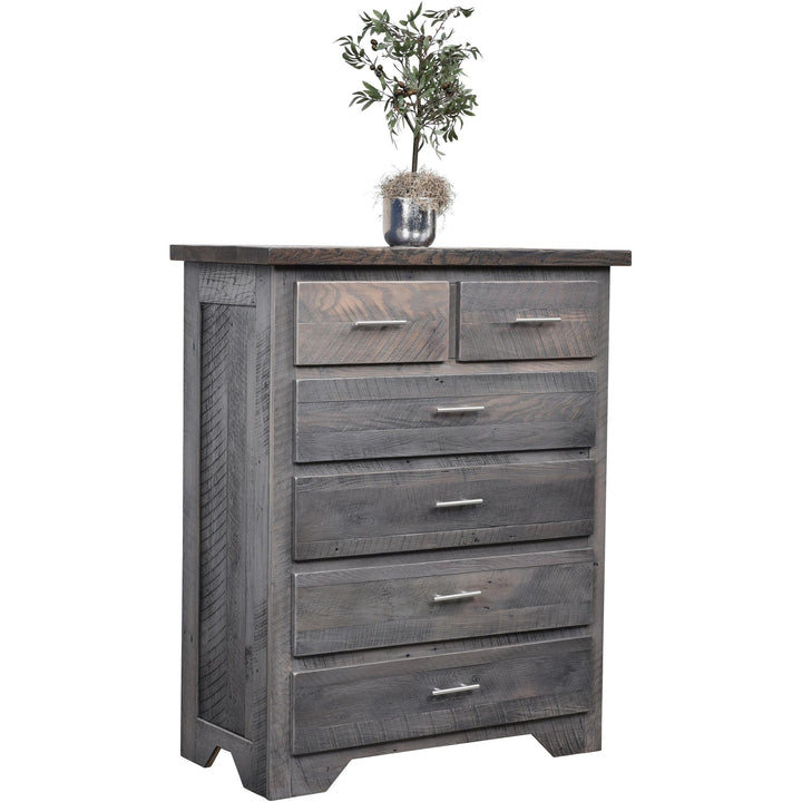 QW Amish Reclaimed Barnwood London Fog Chest BPXW-LF6DC-2-TONE