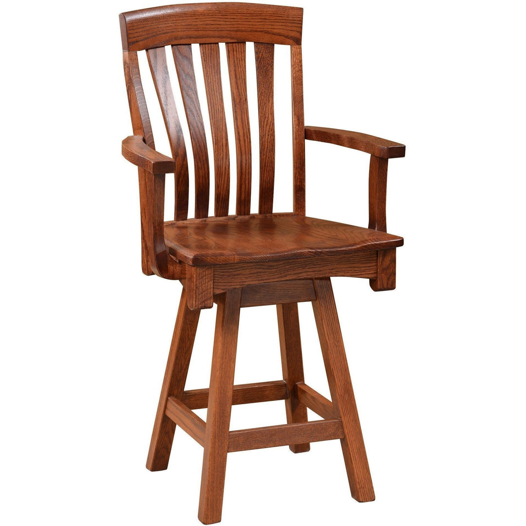 QW Amish Richland Swivel Side Barstool WIPG-2324RICHLAND24SWIVELARM