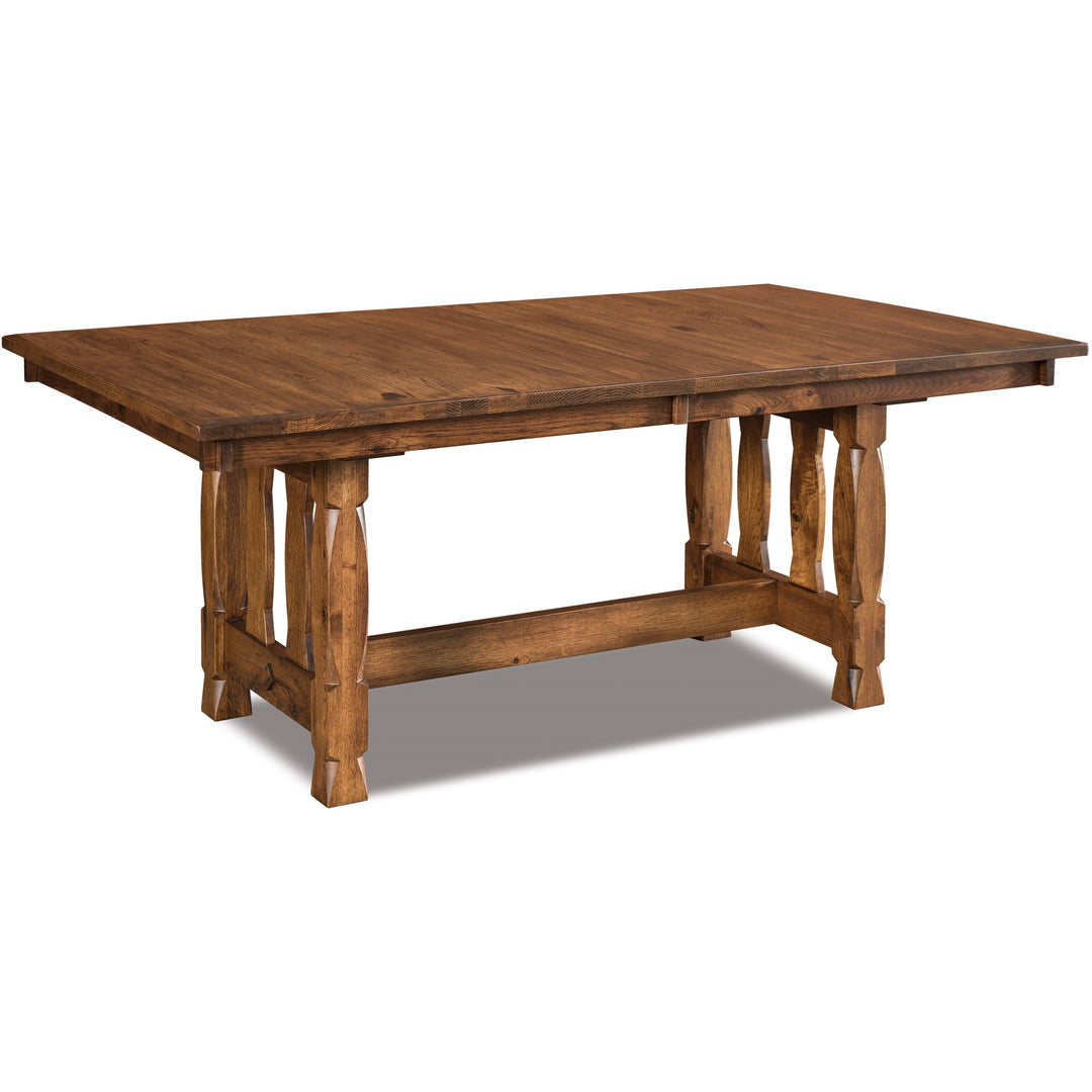 QW Amish Rock Island Trestle Table