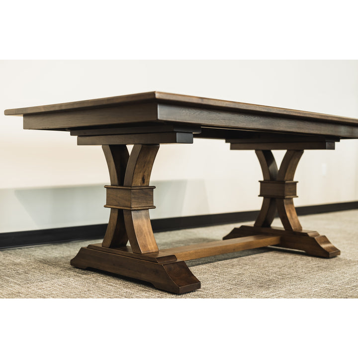 QW Amish Roland Trestle Table