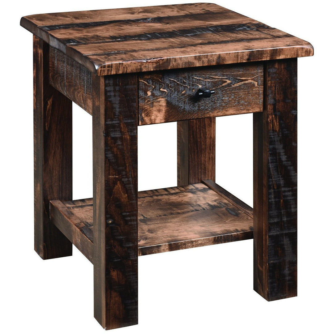 QW Amish Rustic Barn End Table FLCF-BFCT42