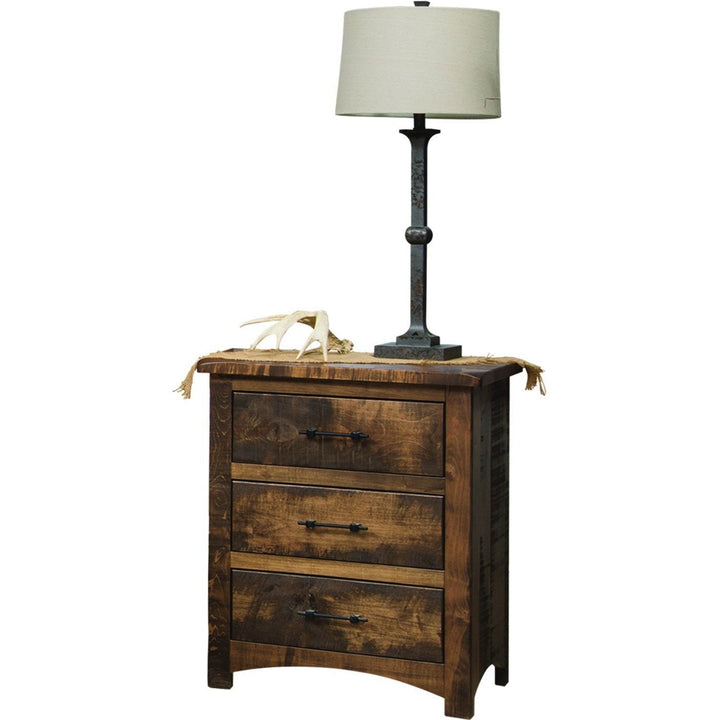 QW Amish Rustic Barn Nightstand