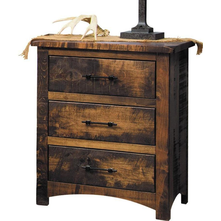 QW Amish Rustic Barn Nightstand