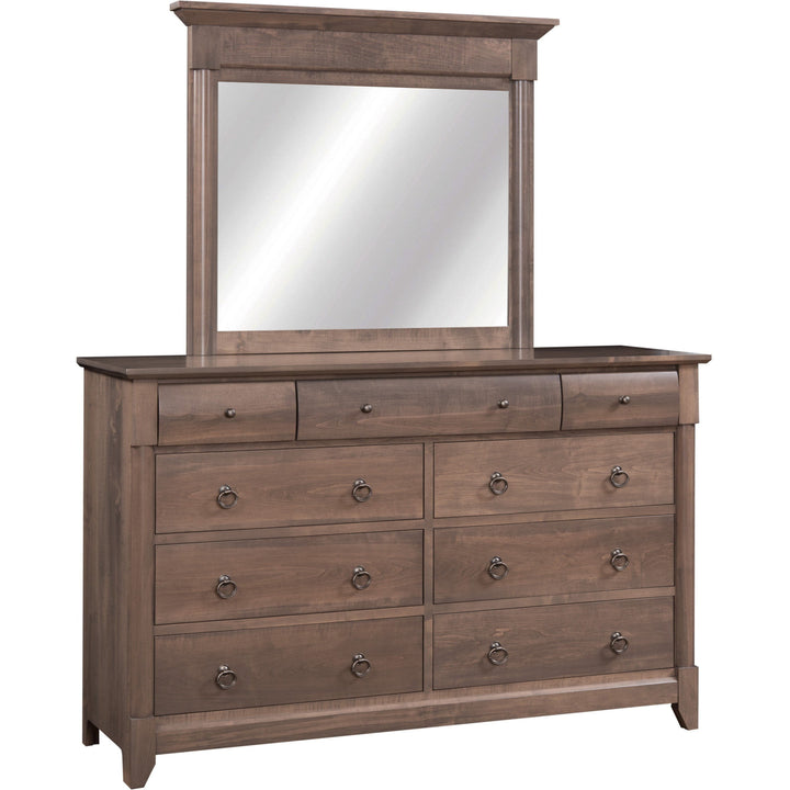 QW Amish Sanibel Dresser & Mirror