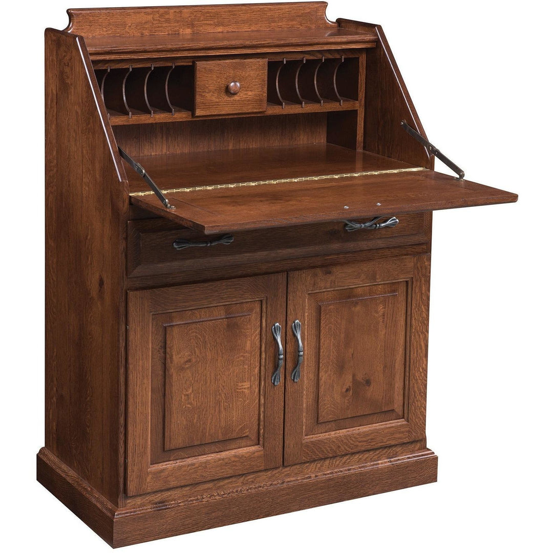 QW Amish Secretary Desk with Doors GPSO-3003