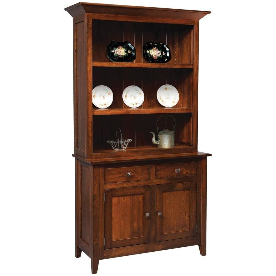 QW Amish Settler's 2 Door Open Hutch MQON-452