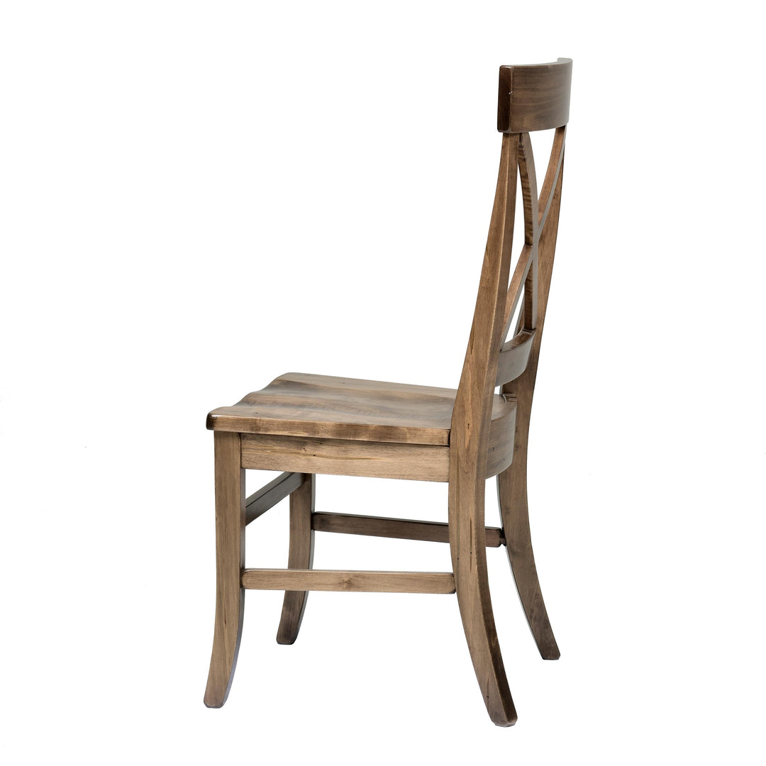 QW Amish Single X Side Chair