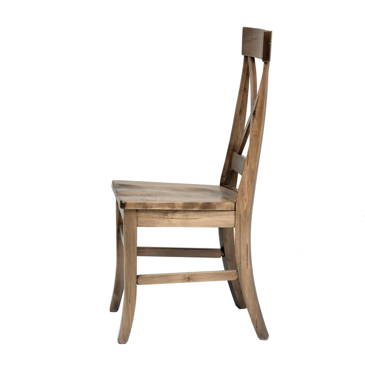 QW Amish Single X Side Chair