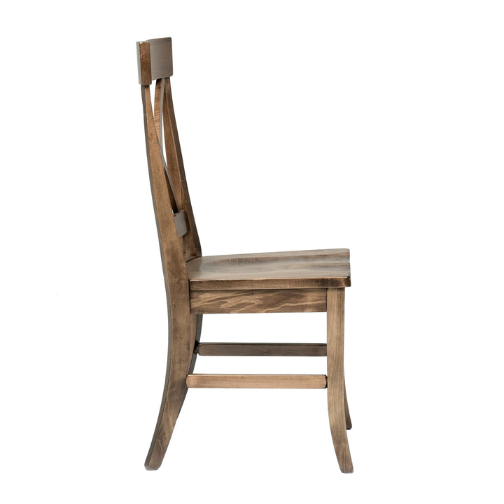 QW Amish Single X Side Chair