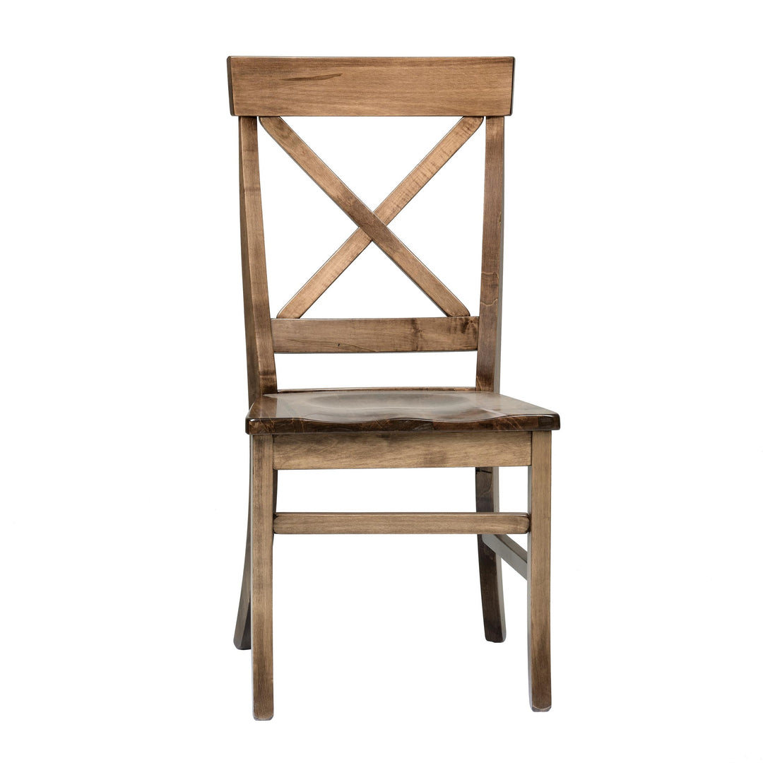 QW Amish Single X Side Chair