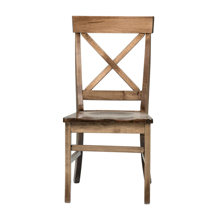 QW Amish Single X Side Chair