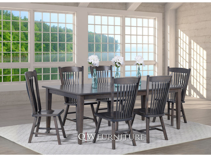 QW Amish Slate Mission 7pc Dining Set