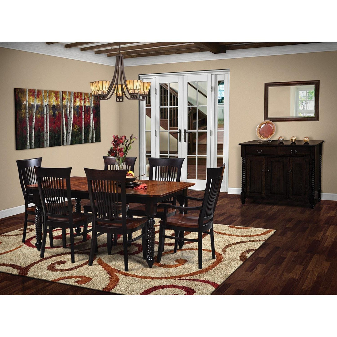 QW Amish Sophia 7pc Dining Set GPSO-SOPHIA,GPSO-G15-12,13