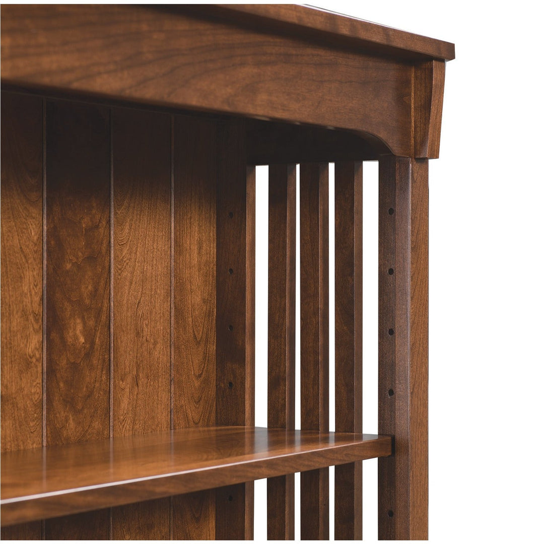 QW Amish Spindle 2 Unit Bookcase