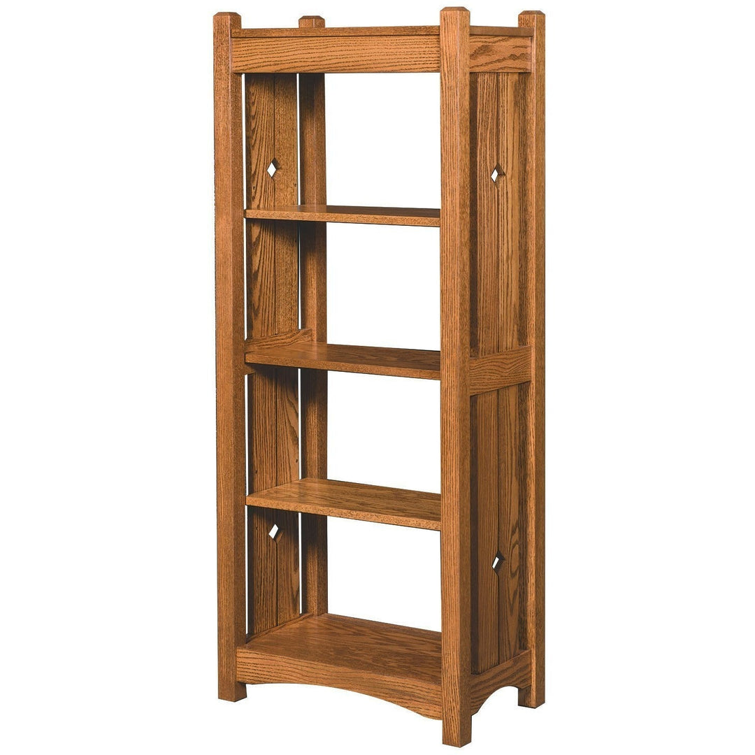 QW Amish Tempe 24x64 Open Bookcase