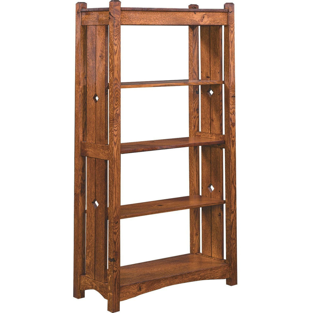 QW Amish Tempe 33x64 Open Bookcase