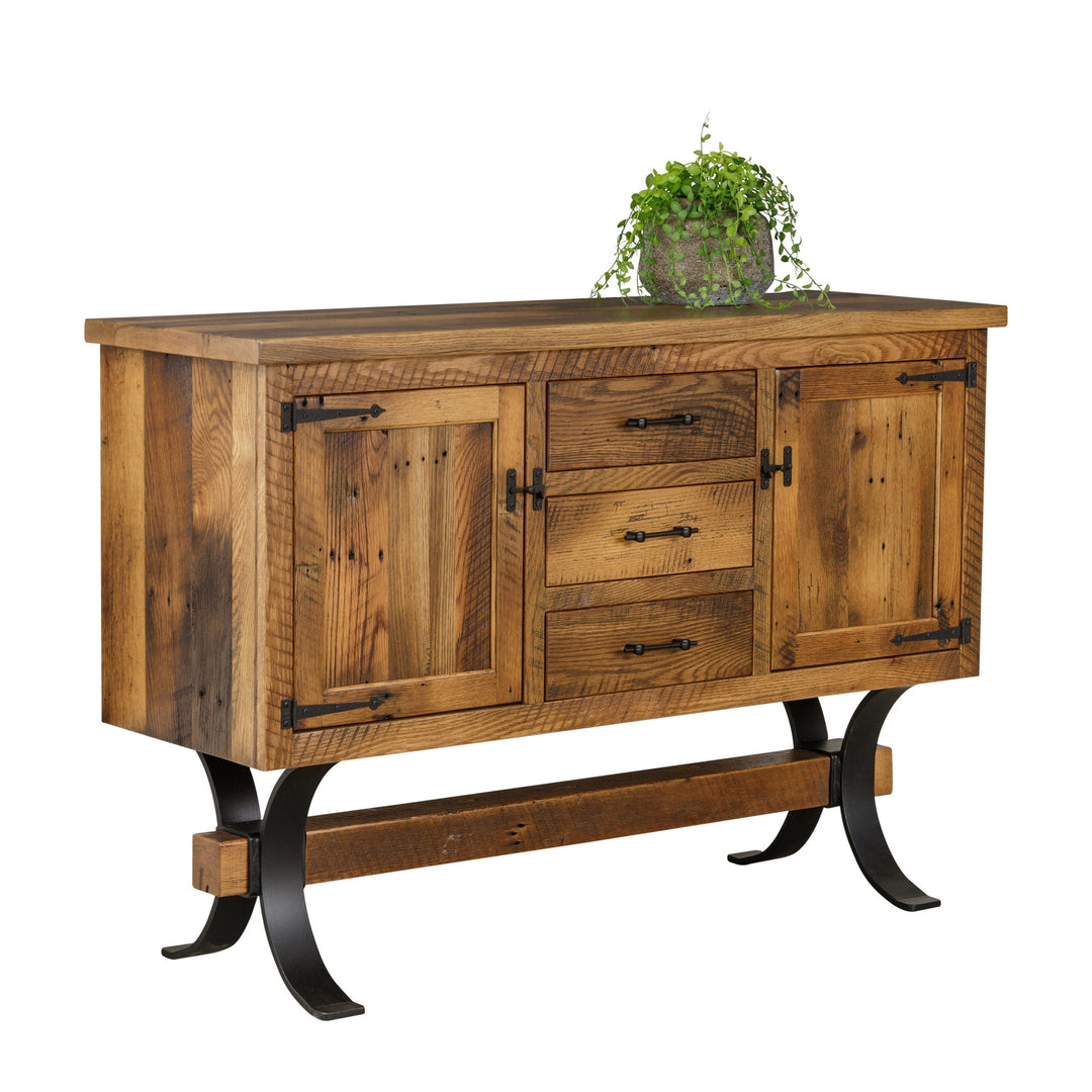 QW Amish Timber Frame Reclaimed Barnwood Server FILR-501