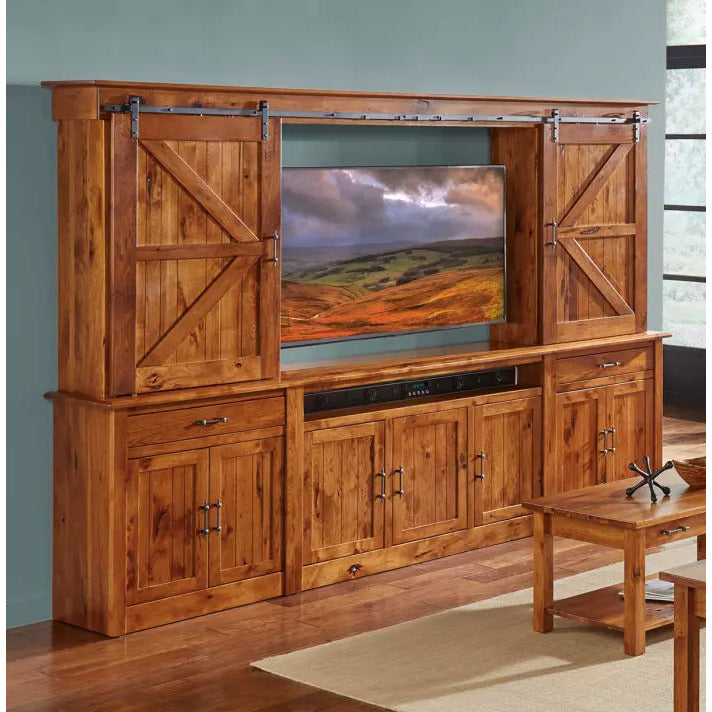 QW Amish Timbra 130" Wall Unit