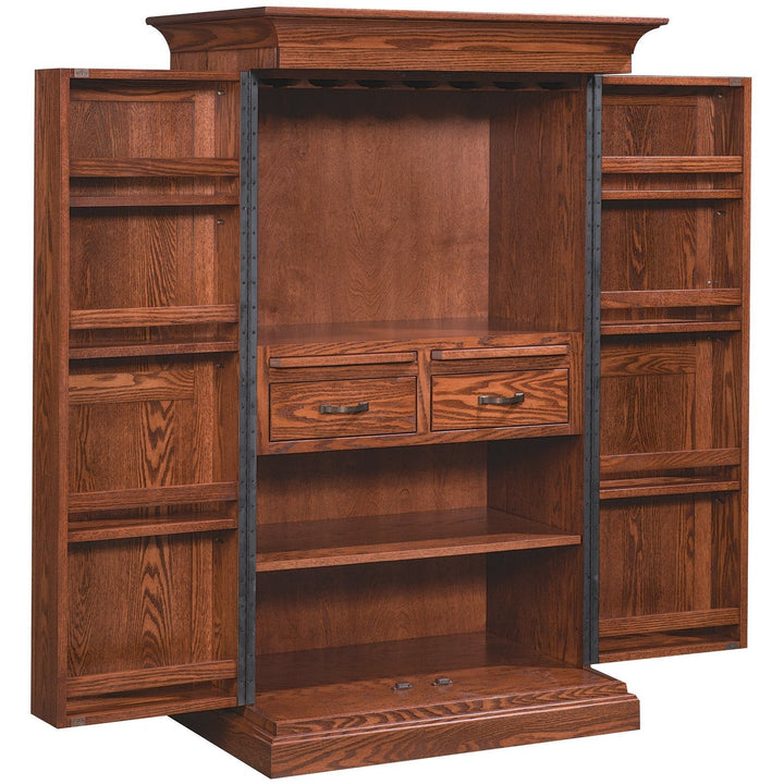 QW Amish Traditonal 60"H Bar Cabinet