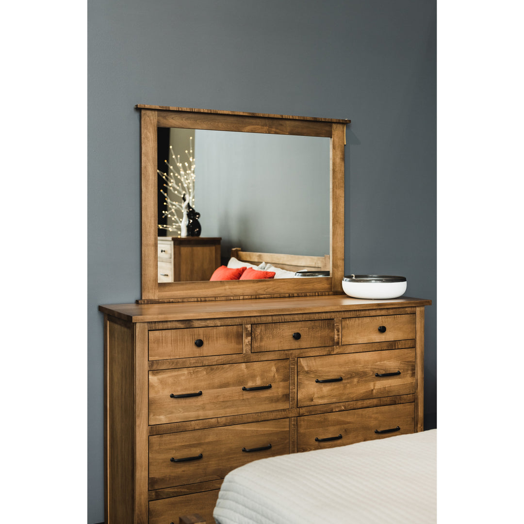 QW Amish Treasure Mission High Dresser with Mirror Option