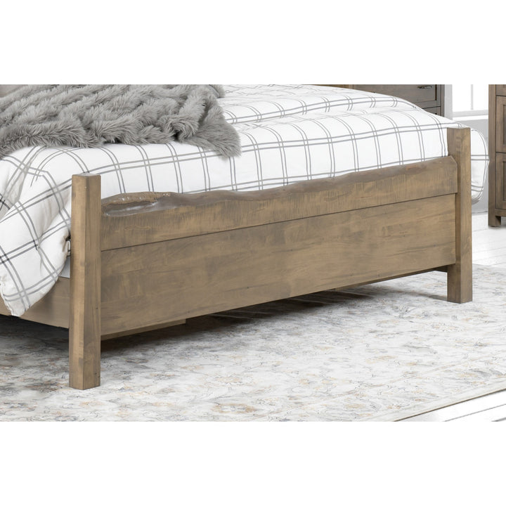 QW Amish Tuscany Live Edge 5pc Set w/ Storage Bed