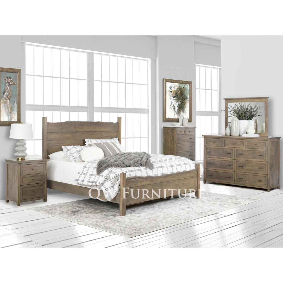 QW Amish Tuscany Live Edge 6 Drawer Chest