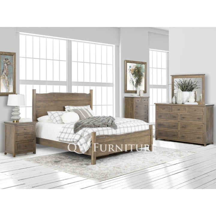 QW Amish Tuscany Live Edge 6 Drawer Chest