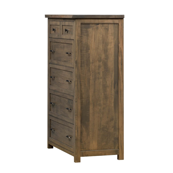 QW Amish Tuscany Live Edge 6 Drawer Chest