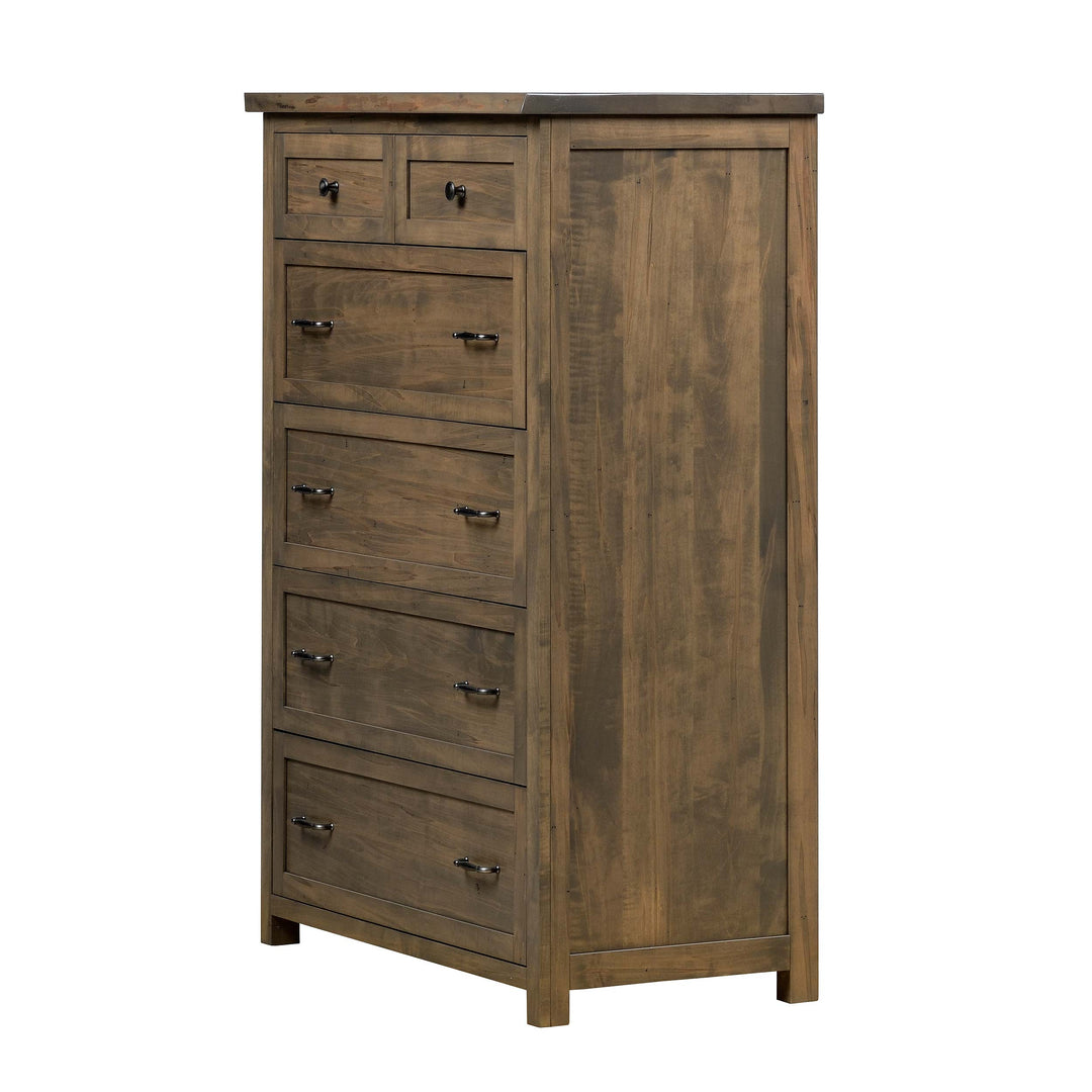 QW Amish Tuscany Live Edge 6 Drawer Chest