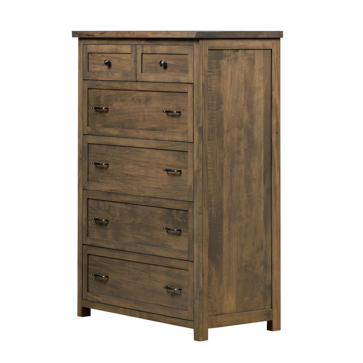 QW Amish Tuscany Live Edge 6 Drawer Chest