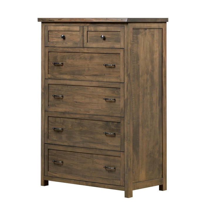 QW Amish Tuscany Live Edge 6 Drawer Chest