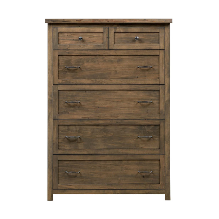 QW Amish Tuscany Live Edge 6 Drawer Chest