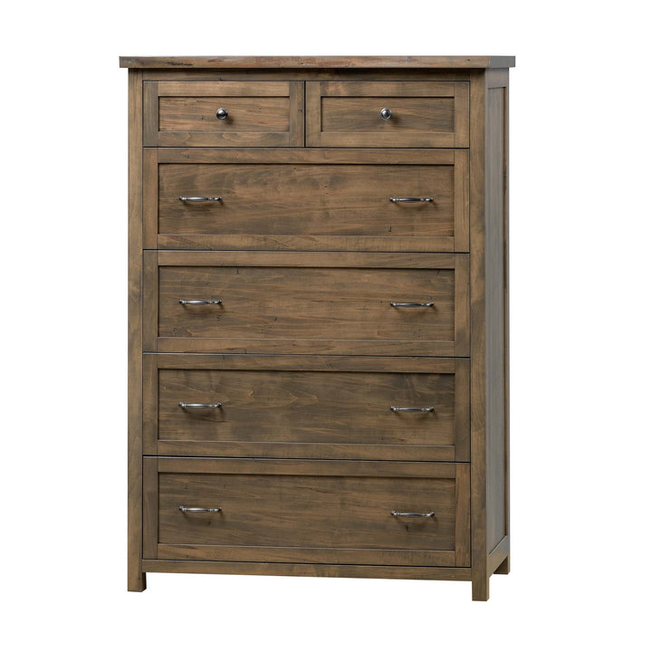 QW Amish Tuscany Live Edge 6 Drawer Chest