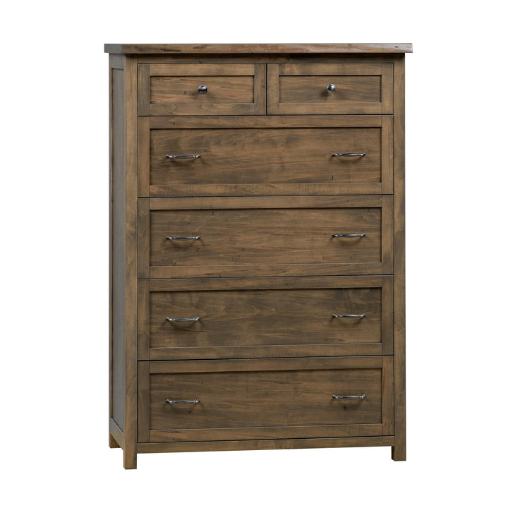 QW Amish Tuscany Live Edge 6 Drawer Chest