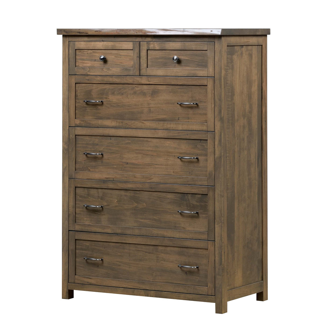 QW Amish Tuscany Live Edge 6 Drawer Chest