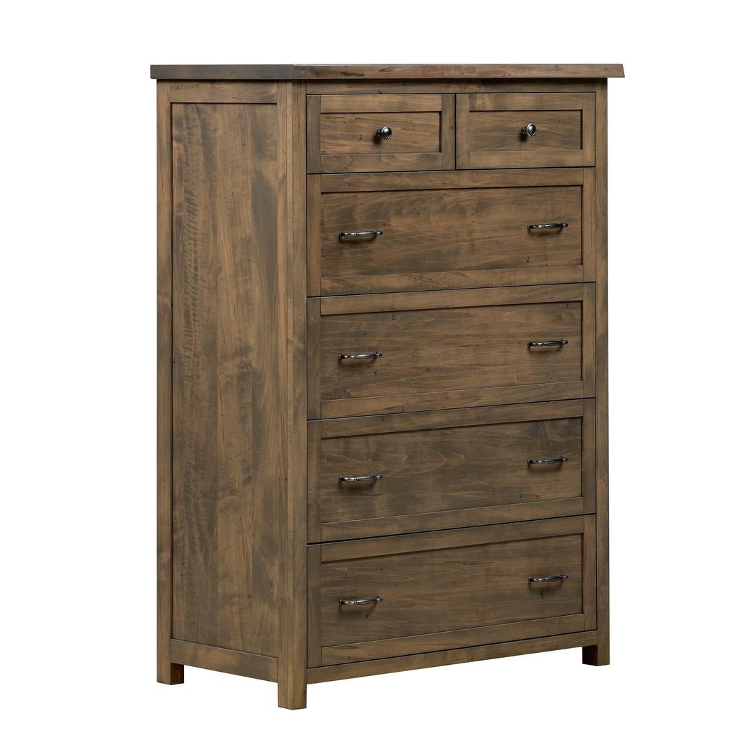 QW Amish Tuscany Live Edge 6 Drawer Chest