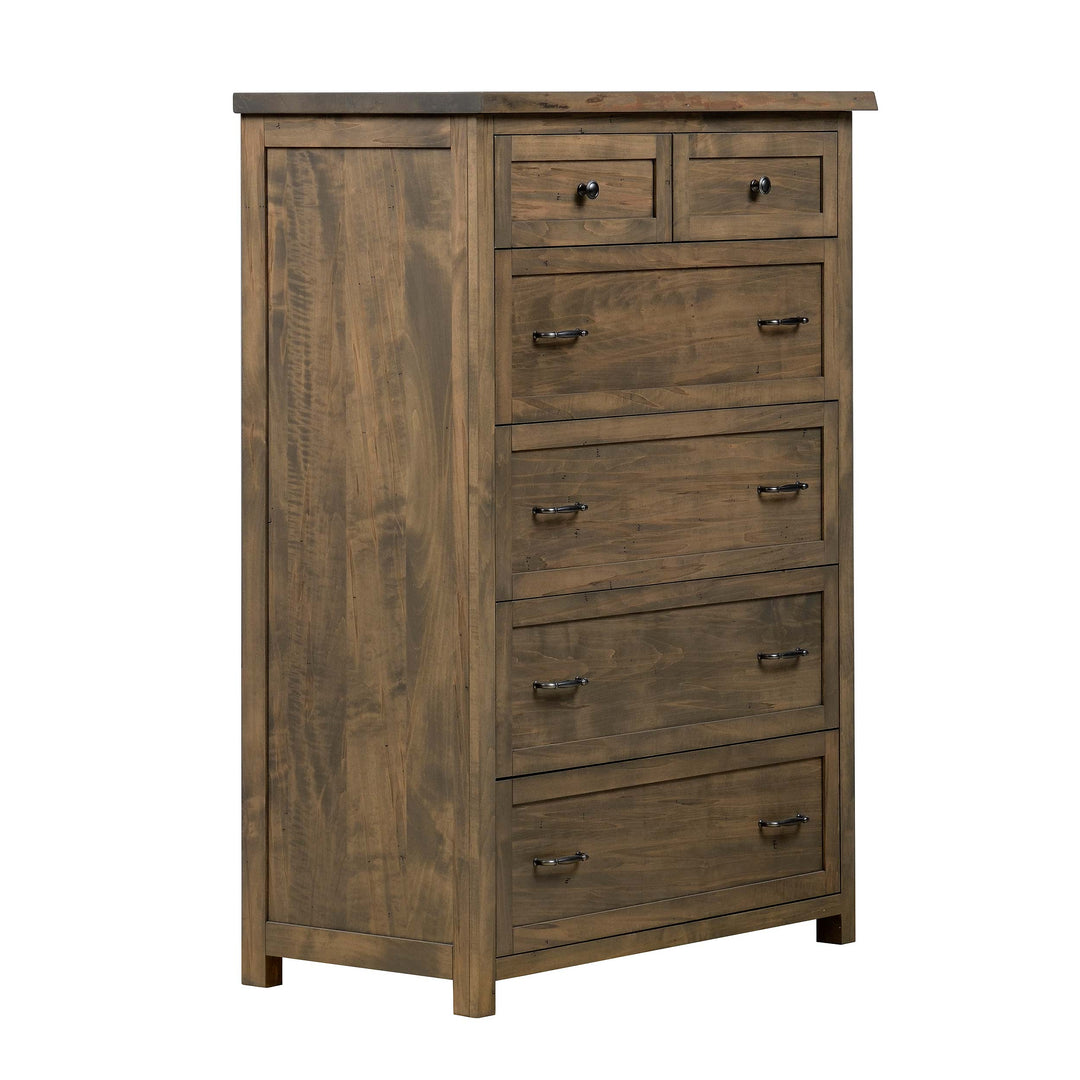 QW Amish Tuscany Live Edge 6 Drawer Chest